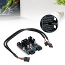 9 Pin USB Header Male 1 to 4 Female Motherboard Extension Connector Extender