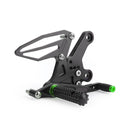 CNC Alu Rearsets Footpegs Green Fit for Kawasaki Ninja EX 250 / 400 2018-2020 Generic