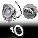 5 inch Motorcycle Headlight Chrome Halo Ring DRL For Cafe Racer Custom Bike Generic