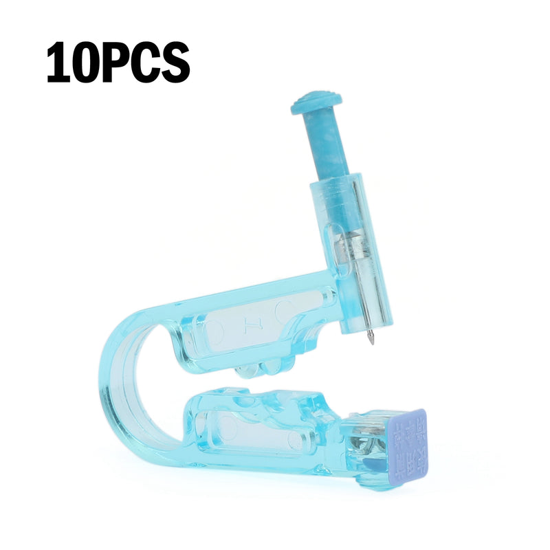 10pcs Disposable Ear Studs Piercing Gun Ear Stud Unit Piercer Tool Kit