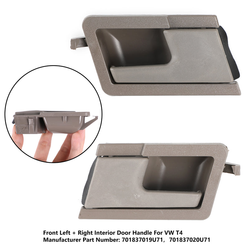 Front Left & Right Interior Inner Door Handle For VW T4 Transporter 1990-2002 Generic