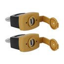 2Set Padlock Pad Lock W/6 New Keys For Caterpillar (CAT) 5P8500 246-2641