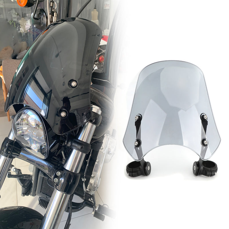 ABS Plastic Motorcycle Windscreen Windshield for Harley Dyna Softail Models Generic
