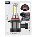 2x LED Headlight Low Beam Bulbs Conversion High Power 5000LM 25W Generic