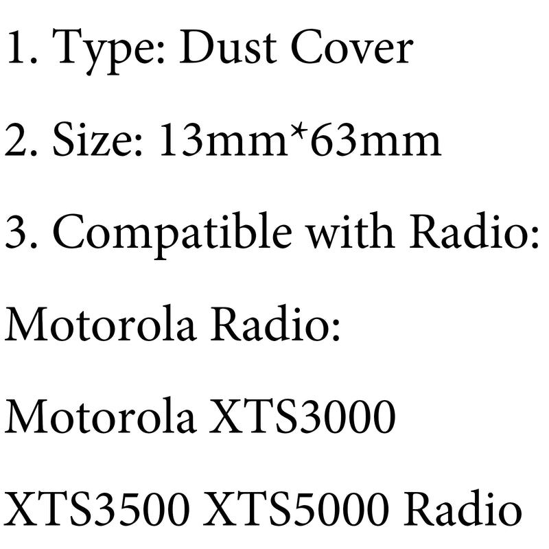 Dust Side Cover For Motorola XTS3000 XTS3500 XTS5000 Radio Accessories