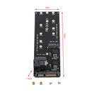 M2 Hard Drive SFF-8643 to U2 NGFF M-Key to HD SAS NVME PCIe SSD SATA Adapter