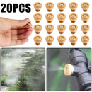 20/50PCS Brass Misting Nozzles Water Mister Sprinkle For Cooling System 0.012"
