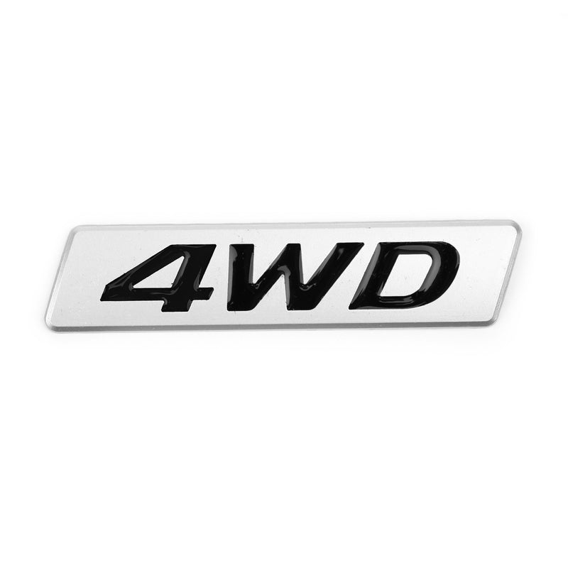 New Metal 4WD Emblem Car Fender Trunk Tailgate Badge Decals Sticker 4WD 4X4 SUV Generic