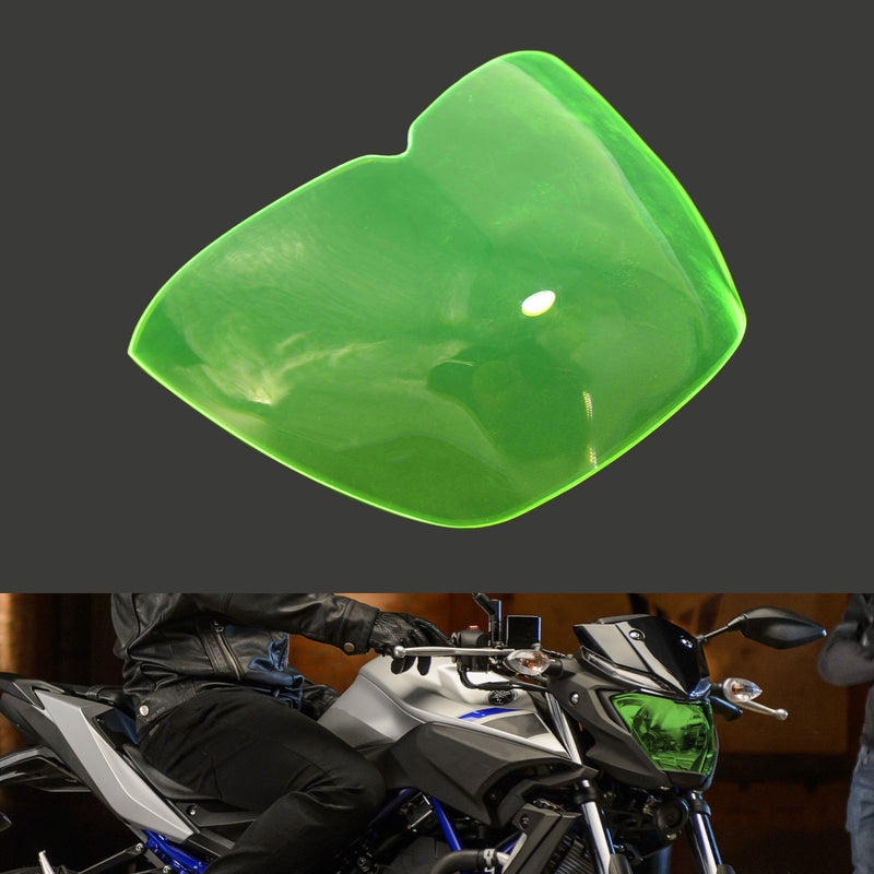 Front Headlight Lens Guard Protector Fit For Yamaha Mt-25 15-21 Mt-03 15-19 Smoke Generic