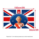 Queen Elizabeth II Platinum Jubilee 2022 God Save The Queen 5'x3' Polyester Flag