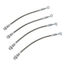 Front+Rear Braided Brake Line Hose Set For Nissan Patrol GQ Y60/Ford Maverick DA Generic