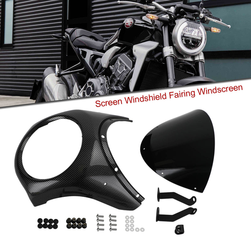 Headlight Windshield Fairing Windscreen For Honda CB1000R CB650R 2019-2021 C Generic