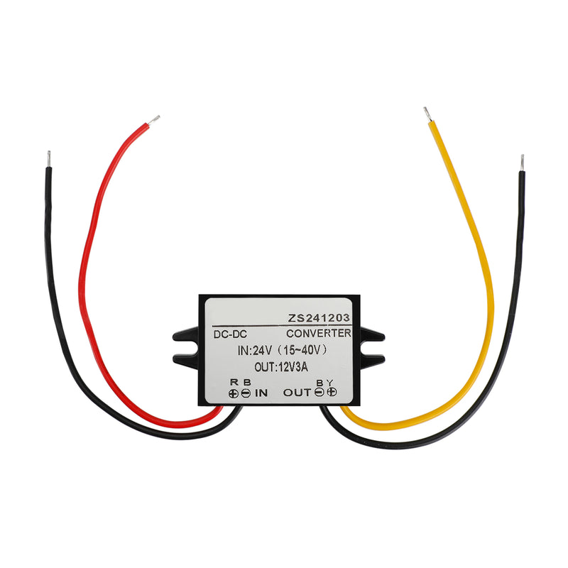 Waterproof DC-DC Converter 24V Step Down to 12V Car Power Supply Module