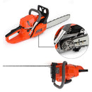 52cc Chain Saw 20inches Bar Powered Engine 2 Cycle Gasoline Chainsaw Orange