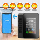 5 In1 CO2 Digital Thermometer Humidity Tester Carbon Dioxide Air Quality Monitor