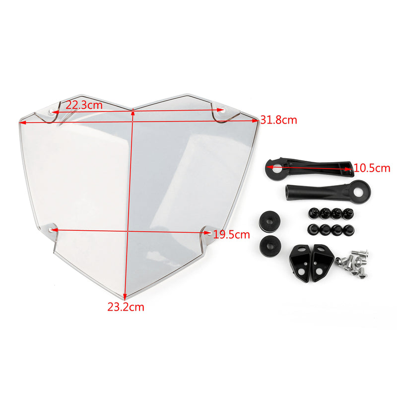Headlight Protector Guard Transparent For BMW R1200GS Adventure / WC 2013-2017 Generic