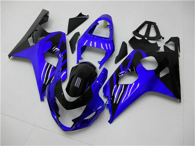 Fairing Injection Plastic Kit Blue Black Fit For Suzuki GSXR600/750 2004-2005 Generic