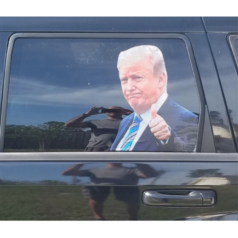 2020 Car Person Sticker Trump Presidential Election Passenger Side Window Left