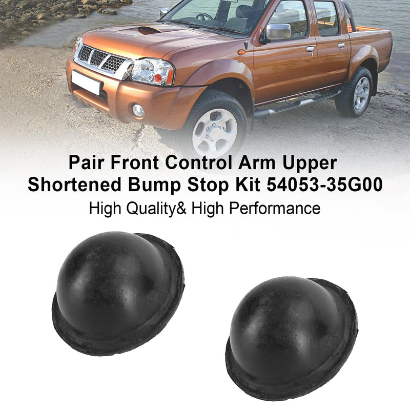 Pair Front Control Arm Upper Shortened Bump Stop Kit For Navara D22 4WD&RWD Generic