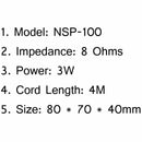 Radio Speaker Size NSP-100 5x External CB Mini Nagoya For Yaesu Kenwood Icom