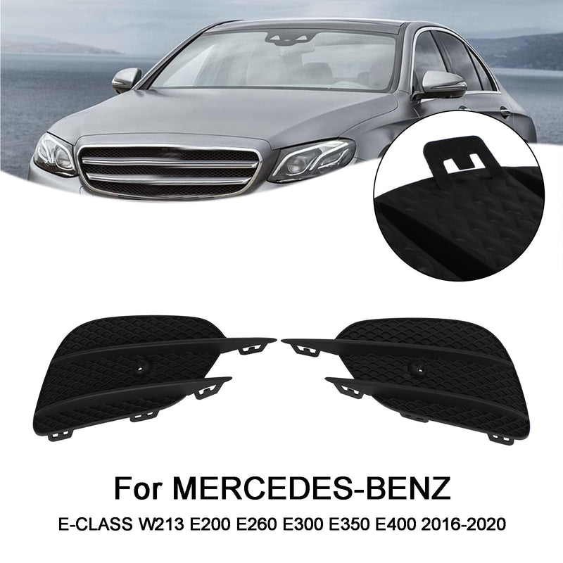 MERCEDES E-Class W213 2pcs Bumper Grille Fog Lights Grill Grille Trim Cover