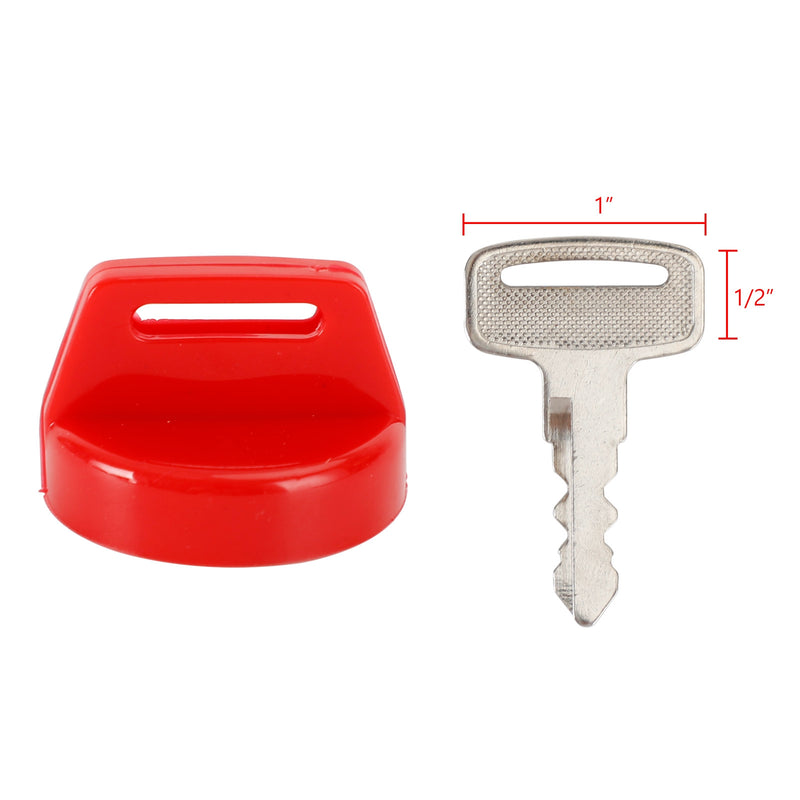 Polaris RZR XP 570 800 900 1000 5433534 5 Pack Red Ignition Key Cover w/Nut