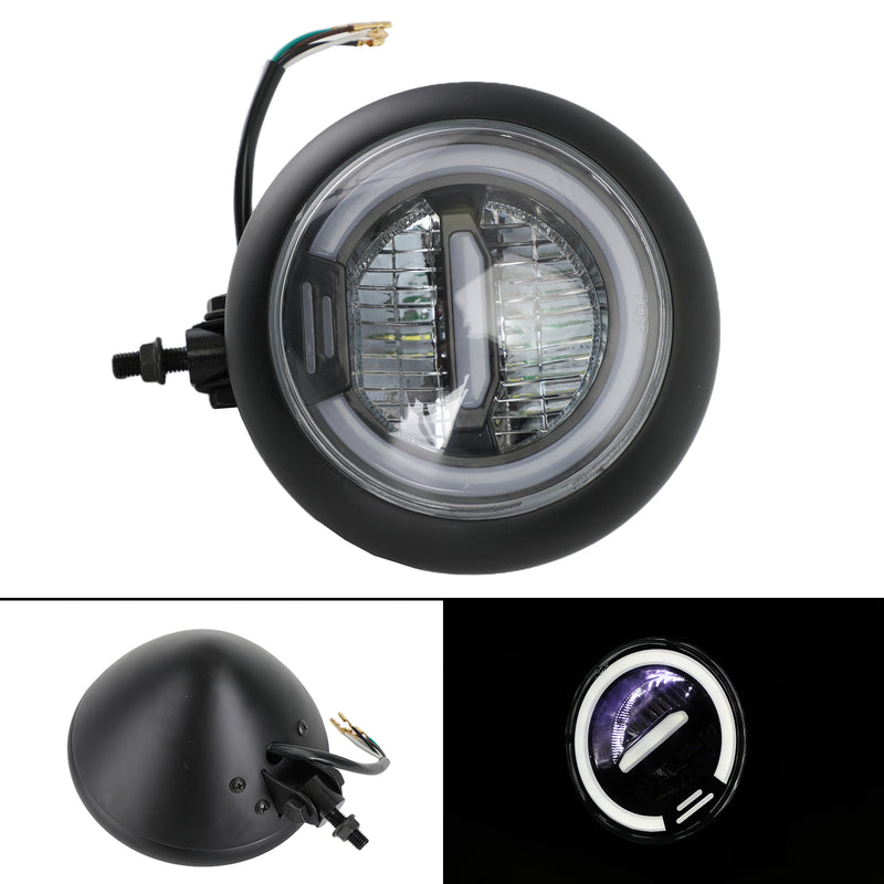 7 inch Motorcycle LED Headlight Round Projector for Cafe Racer Chopper Criuser Generic