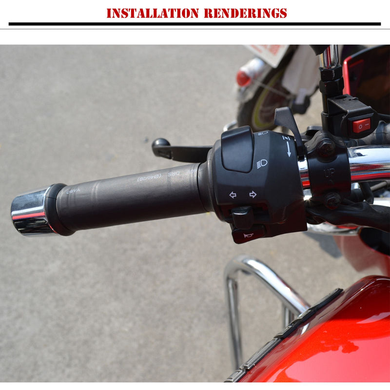 12V Warmer Heated Handlebar Shrinkable Warm Grip Bars Universal For Motorcycle