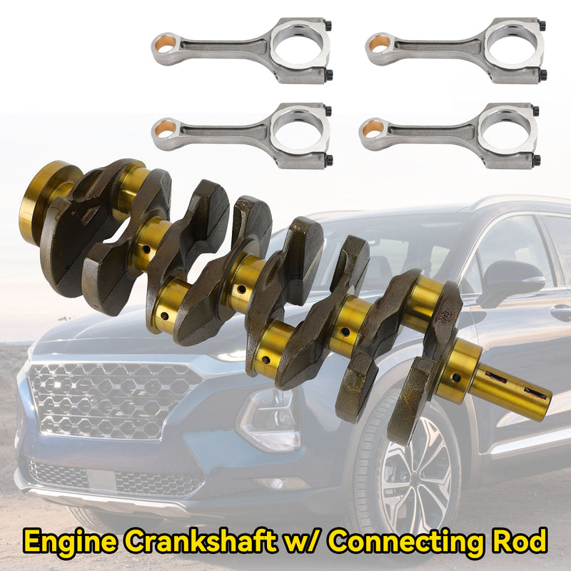 2013-2018 Hyundai Santa Fe Sport 2.4L Engine Crankshaft w/ Connecting Rod 23510-2G500 23111-2G200