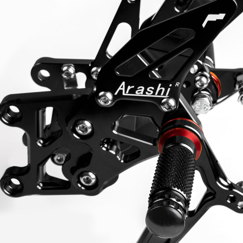 Black Rearset Footrest Peg Pedal For Honda CBR600RR ABS 2009-2015 2014 Generic