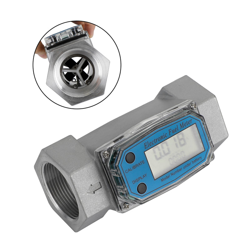 Turbine Digital Diesel Fuel Flow Meter Oval Gear Flow Gauge BSPT/NPT