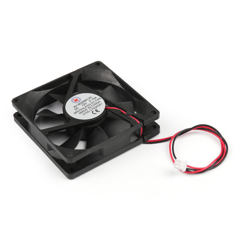 1Pcs DC Brushless Cooling PC Computer Fan 12V 8020s 80x80x20mm 0.15A 2 Pin Wire