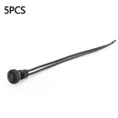 5Pcs Waterproof Push Button Switch Self-Locking Industrial Grade w/Wire Black