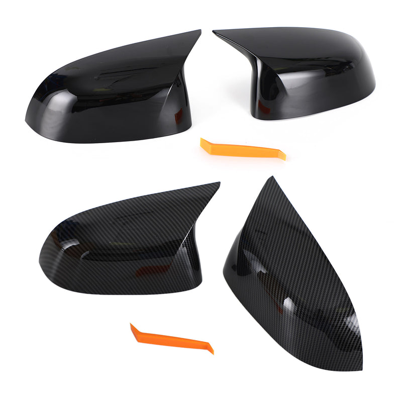 2x Rear View Side Mirror Cover Caps For BMW X3 X4 X5 X6 G01 G02 G05 G06 Generic