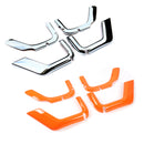 4pcs ABS Trunk Sundry Net String Bag Frame Trim For Renegade 2011+ 4Door Silver/Orange