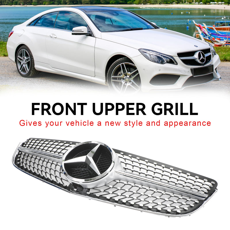 2014-2017 Mercedes E-CLASS W207 Coupe Front Bumper Grille Grill Diamond without camera