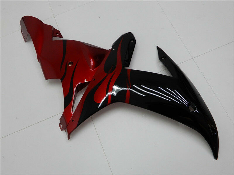 ABS Injection Molded Fairing Kit Fit for Yamaha YZF R1 2002 2003 Black Red Generic