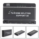 4K*2K Ultra HD HDMI 4 Way Splitter Hub 1 in 4 out Duplicator 3D Full HD with US Plug