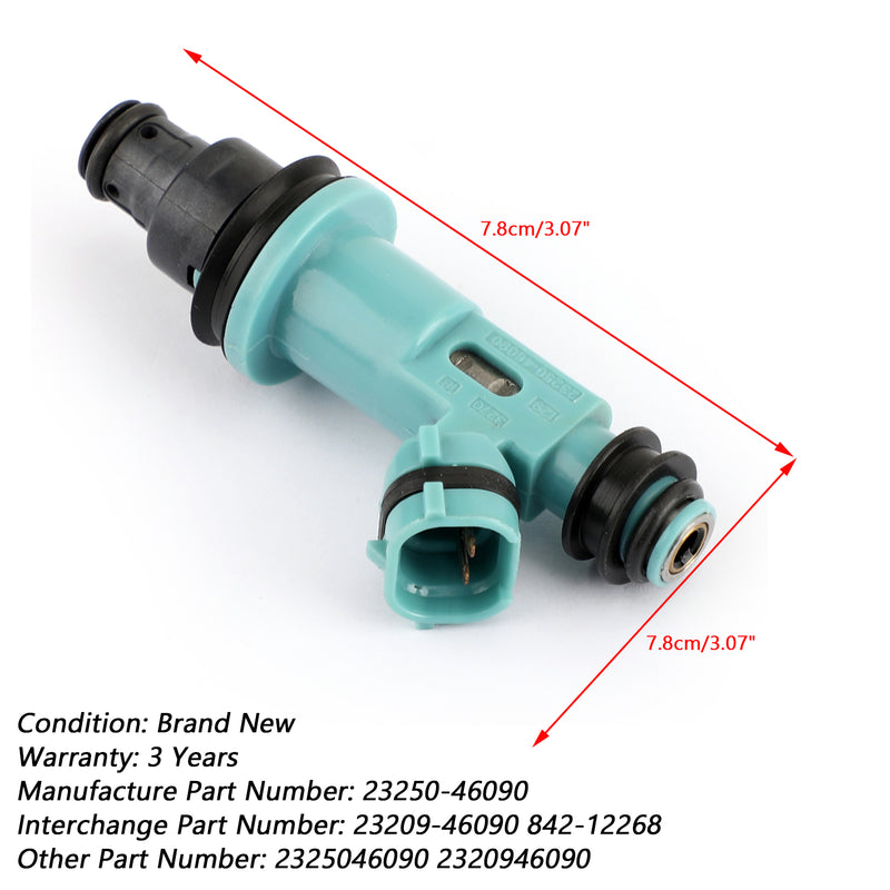 1x Fuel Injector 23250-46090 For Toyota Supra Lexus GS300 SC300 IS300 3.0L Generic