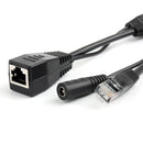 POE Injector Splitter Adapter Cable DC 24V to 12V For CCTV Camera 100M