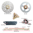 Various ATV Quad Go Kart Rear Live Axle Kit Sprocket Brake Wheel Brake Assembly