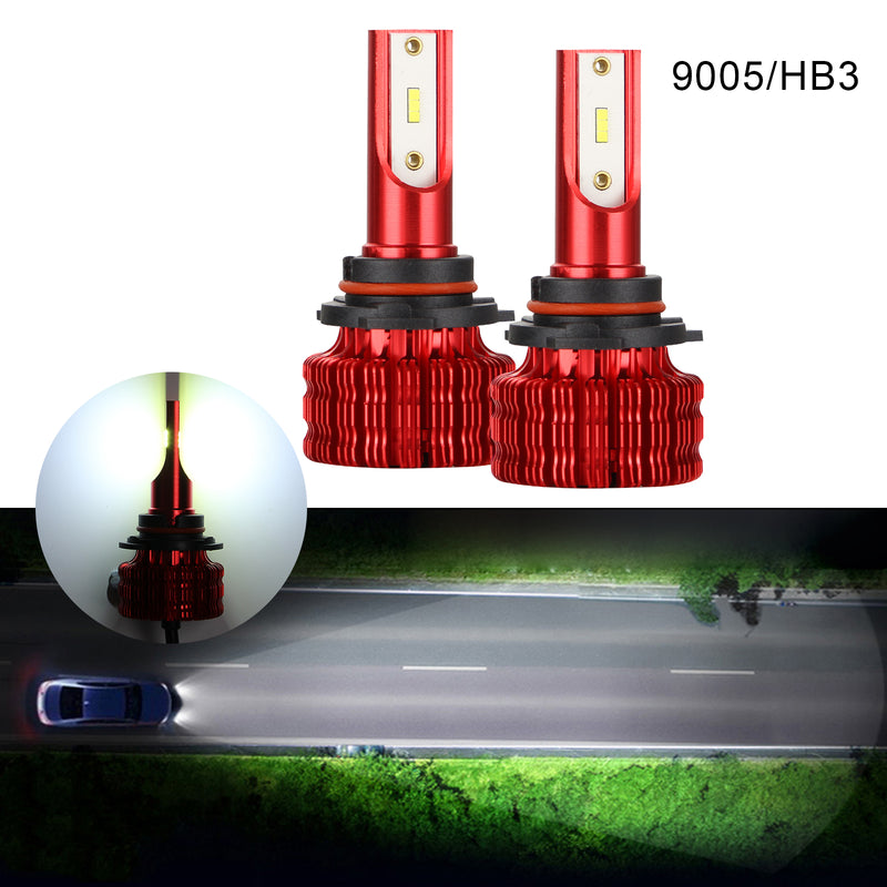 2PCS LED Headlight Kit Bulbs 6500K Driving Light Fog Lights Super Bright Generic