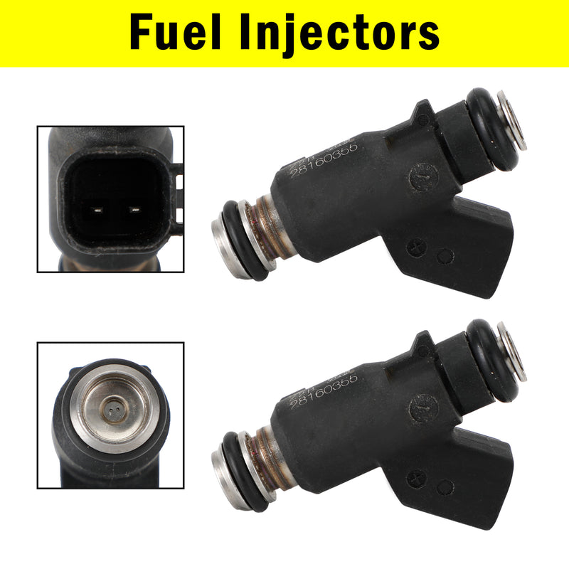 28160355 HiSun EFI UTV550 MSU500 HS500 Cowboy TSC 2PCS Fuel Injector 2 Hole