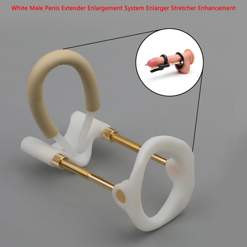 White Male Penis Extender Enlargement System Enlarger Stretcher Enhancement