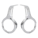 Chrome Fog Light Trim Rings Case for HONDA Goldwing GL1800 F6B 2018-2021 Generic