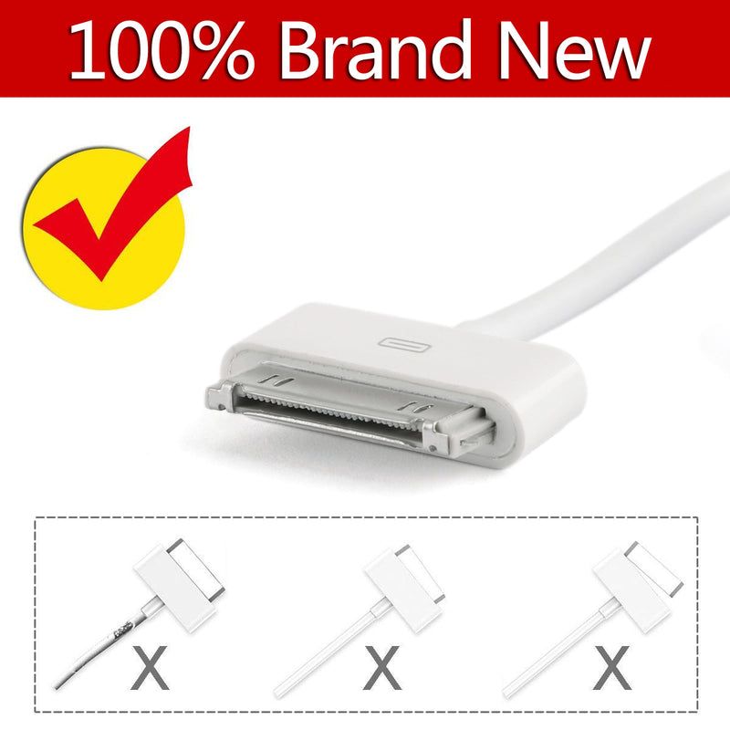 Genuine USB Data Sync Charger Cable 30 pin Fit for iphone 4s 4 3gs 3 ipod ipad 2