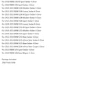 Gloss Black Front Kidney Grille Fit BMW 3 Series F30 F35 2012-2017 Dual Slats