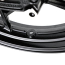 Glossy Black Front Wheel Rim For Kawasaki Z400 EX400 Ninja 400 ABS 2018-2023 Generic