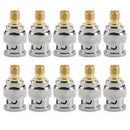 10Pcs Adapter BNC Plug Male To SMA Female Jack RF Connector Straight