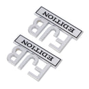 2隆脕 FJB EDITION 3D Emblem Badge Truck Car Decal Bumper Sticker Sliver & Black